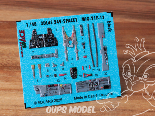 Eduard Space décalques 3D 3DL48249 MiG-21F-13 Noir Eduard 1/48