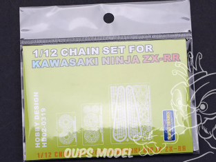 Hobby Design amélioration HD02-0319 Set chaine Kawasaki Ninja ZX-RR Tamiya 1/12