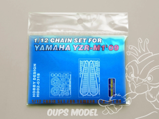 Hobby Design amélioration HD02-0318 Set chaine Yamaha YZR-M1 2009 Tamiya 1/12