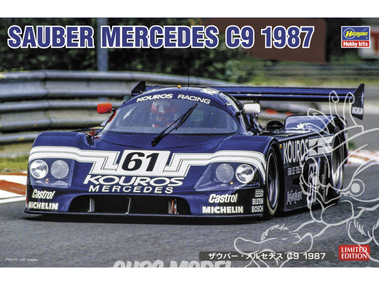 Hasegawa maquette voiture 20753 Sauber-Mercedes C9 1987 1/24