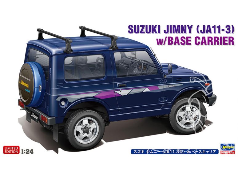 Hasegawa maquette voiture 20744 Suzuki Jimny (JA11-3) avec Galerie 1/24