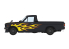 Hasegawa maquette voiture 20751 Nissan Sunny Truck (GB122) « Fire Pattern » avec becquet 1/24