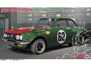 Hasegawa maquette voiture 20749 Isuzu Bellett 1600GTR Version course 1/24
