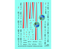 DECALQUES BERNA DECALS BD32-89 Fouga Magister CM170 Patrouille de France 1/32