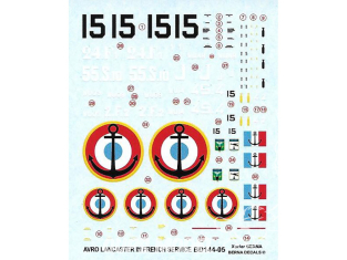 Decalques Berna decals BD144-05 Avro Lancaster aux couleurs Française 1/144  Decalques Berna decals BD144-05 Avro Lancaster aux couleurs Française 1/144