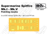 IBG maquette Avion 72M011 Masques de peinture pour Supermarine Spitfire Mk.I Mk.V et PR 1/72