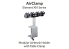 Gaahleri aérographe 45725 AirClamp Element XIII Support 4 aérographes