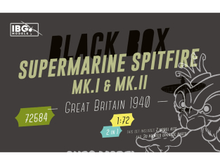 IBG maquette avion 72584 Supermarine Spitfire Mk.I et II Grande-Bretagne 1940 Black Box Édition limitée 1/72