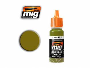 MIG peinture maquette 902 DUNKELGELB base (AK-006)