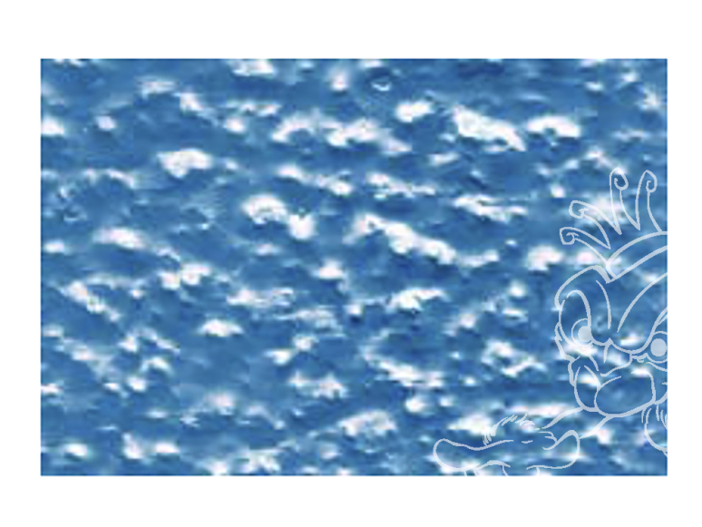 PLASTRUCT 91804 FEUILLE d'eau bleue orageuse 0,5x210x144mm 1piéces