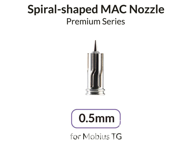 Gaahleri aérographe 44124 Buse 0,5mm en spiral pour GHPM-Mobius TG Premium Series