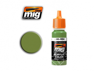 MIG peinture authentique 004 RAL6011 B RESEDAGRUN (AK-716)