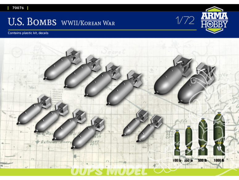 Arma Hobby maquette avion 70076 U.S. Bombes WWII et Korée 1/72