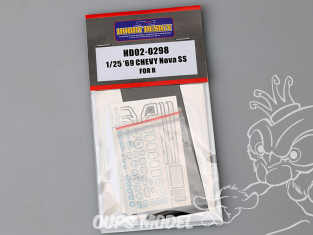 Hobby Design amélioration HD02-0298 1969 Chevy Nosa SS Revell 1/25