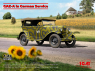 Icm maquette voiture 24053 GAZ-A en service en Allemagne 1/24