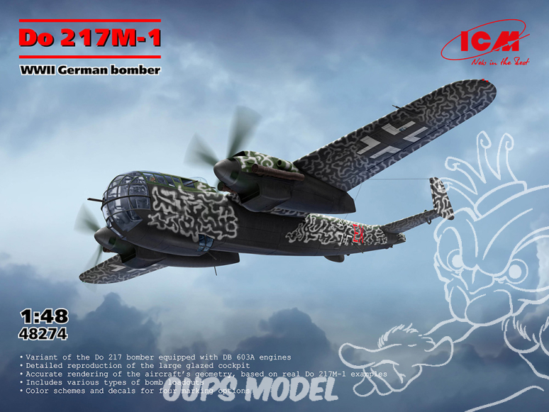 Icm maquette avion 48274 Do 217M-1 1/48