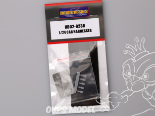 Hobby Design amélioration HD02-0236 Ceintures de sécurité 1/24
