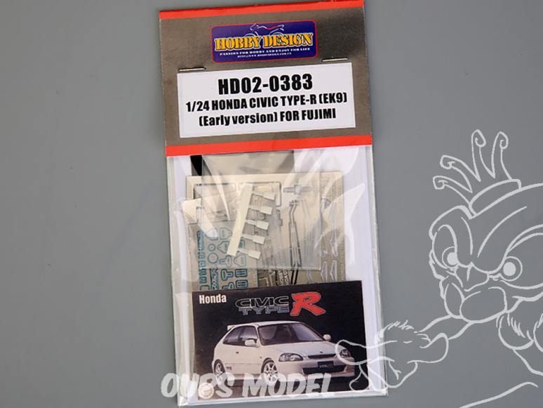 Hobby Design amélioration HD02-0383 Honda Civic Type-R 'EK9) (Early Version) Fujimi 1/24
