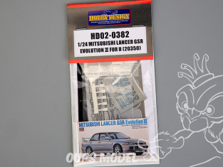 Hobby Design amélioration HD02-0382 Mitsubishi Lancer GSR Evolution III Hasegawa 1/24