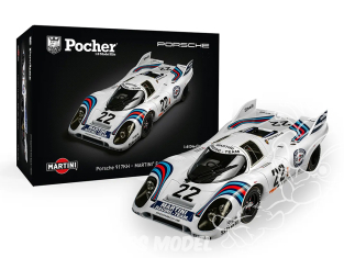 Pocher maquette voiture HK122F Porsche 917KH MARTINI EDITION 1/8