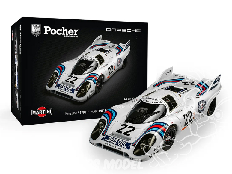 Pocher maquette voiture HK122F Porsche 917KH MARTINI EDITION 1/8