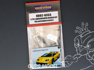 Hobby Design amélioration HD02-0353 Lamborghini Diablo GT Aoshima 1/24