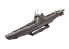 Revell maquette sous marin 75154 STARTER KIT SOUS-MARIN ALLEMAND TYPE VII C/41avec accessoires de base 1/350
