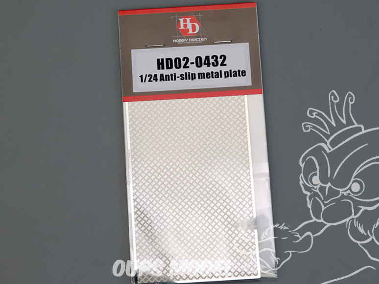 Hobby Design amélioration HD02-0432 Plaque métal antidérapante 1/24