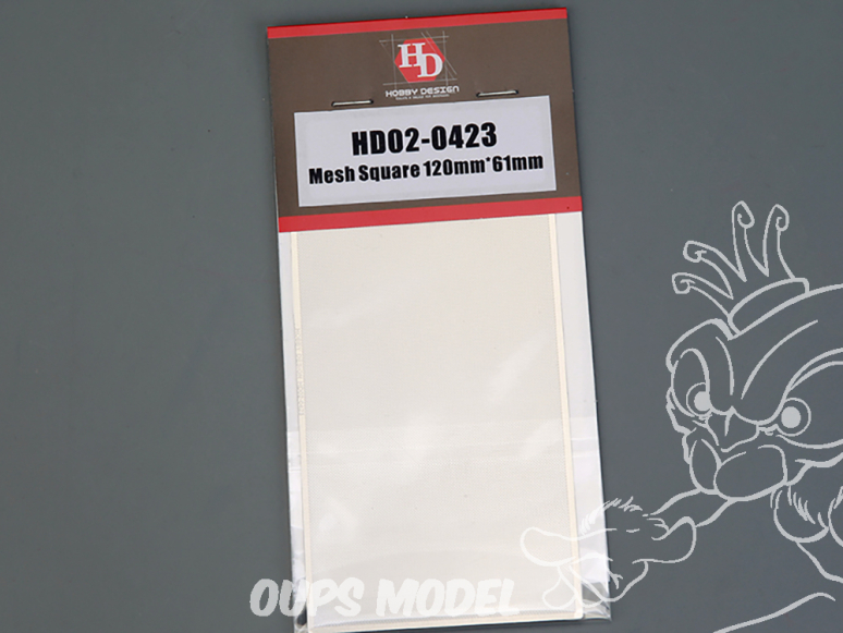 Hobby Design amélioration HD02-0423 Grille carrée 120x61mm