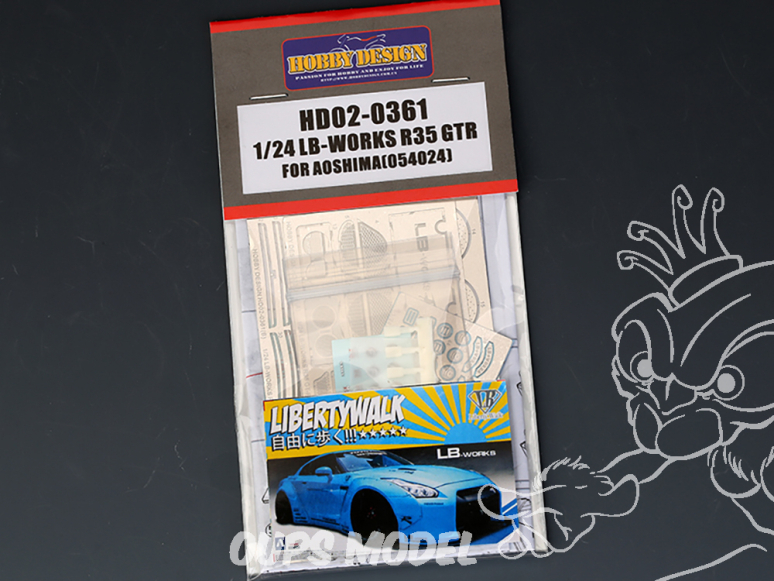 Hobby Design amélioration HD02-0361 LB-Works Nissan R35 GTR Aoshima 1/24