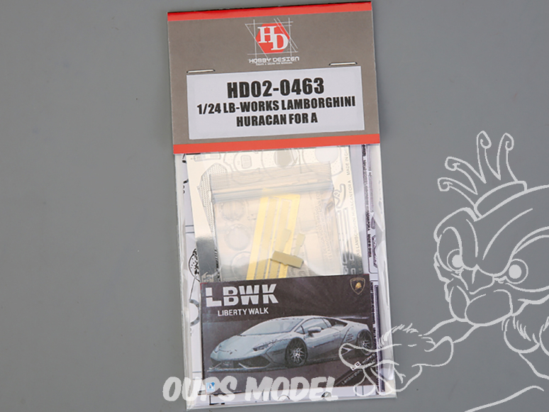 Hobby Design amélioration HD02-0463 LB-Works Lamborghini Huracan Aoshima 1/24