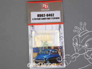 Hobby Design amélioration HD02-0462 Fiat 500F Tamiya 1/24