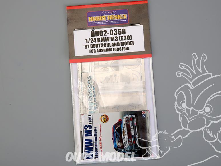 Hobby Design amélioration HD02-0368 Bmw M3 E30 1991 Deutschland Model Aoshima / Beemax 1/24