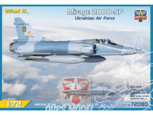 MODELSVIT maquette avion 72080 Chasseur à réaction Mirage 2000-5F en service Force Ukrainienne 1/72