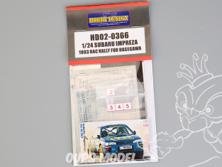 Hobby Design amélioration HD02-0366 Subaru Impreza 1993 RAC Rally Hasegawa 1/24
