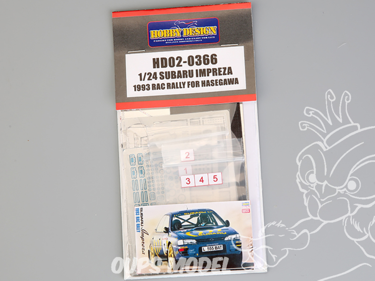 Hobby Design amélioration HD02-0366 Subaru Impreza 1993 RAC Rally Hasegawa 1/24