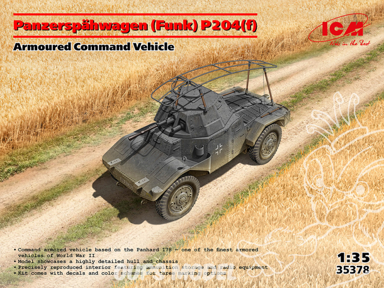 Icm maquette militaire 35378 Panzerspähwagen Funk P204f 1/35