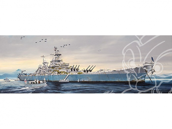 Trumpeter maquette bateau 03705 CUIRASSE USS BB-63 MISSOURI 1945 1/200