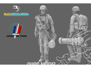 Blacksnake Model figurine nFR-14 Soldat Français (Lanceur Eryx) Figurine 14 1/35