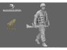 Blacksnake Model figurine FSJ-07 Fallschirmjäger Soldat fusilier avec FG42 Figurine 7 1/35