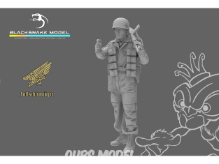 Blacksnake Model figurine FSJ-11 Fallschirmjäger Soldat avec briquet Figurine 11 1/35