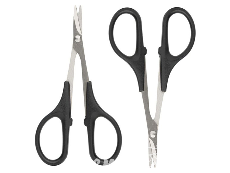 ModelCraft PSC2140 Ciseaux manche en plastique courbes et droits
