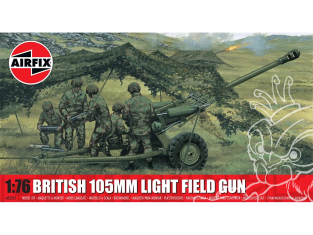 Airfix maquette militaire A02332 Canon de campagne léger britannique de 105 mm 1/76