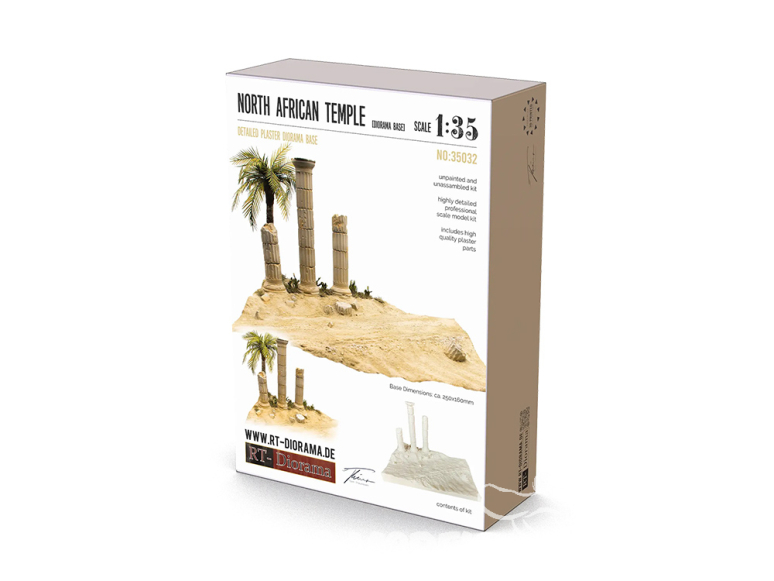 RT-Diorama 35032 Base du diorama du temple nord-africain 1/35