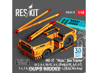 ResKit kit RSK48-0025 Tracteur de remorquage MD-3T « Mule » kit de modèle imprimé en 3D 1/48