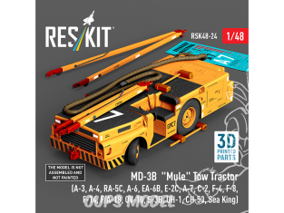 ResKit kit RSK48-0024 Tracteur de remorquage MD-3B « Mule » kit de modèle imprimé en 3D 1/48