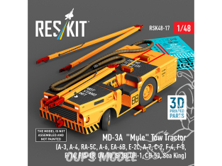 ResKit kit RSK48-0017 Tracteur de remorquage MD-3A « Mule » kit de modèle imprimé en 3D 1/48