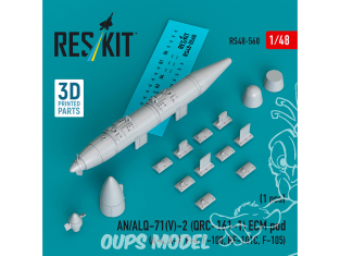 ResKit kit RS48-0560 Pod ECM AN/ALYA-71(B)-2 (YARC-161-1) (1ps) imprimé en 3D 1/48