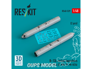 ResKit kit RS48-0529 Lance-roquettes B-13L (2 pièces) (imprimé en 3D 1/48