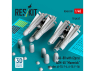 ResKit kit RS48-0519 LAU-88 avec 2 missiles AGM-65 « Maverick » 6 pièces imprimées en 3D 1/48